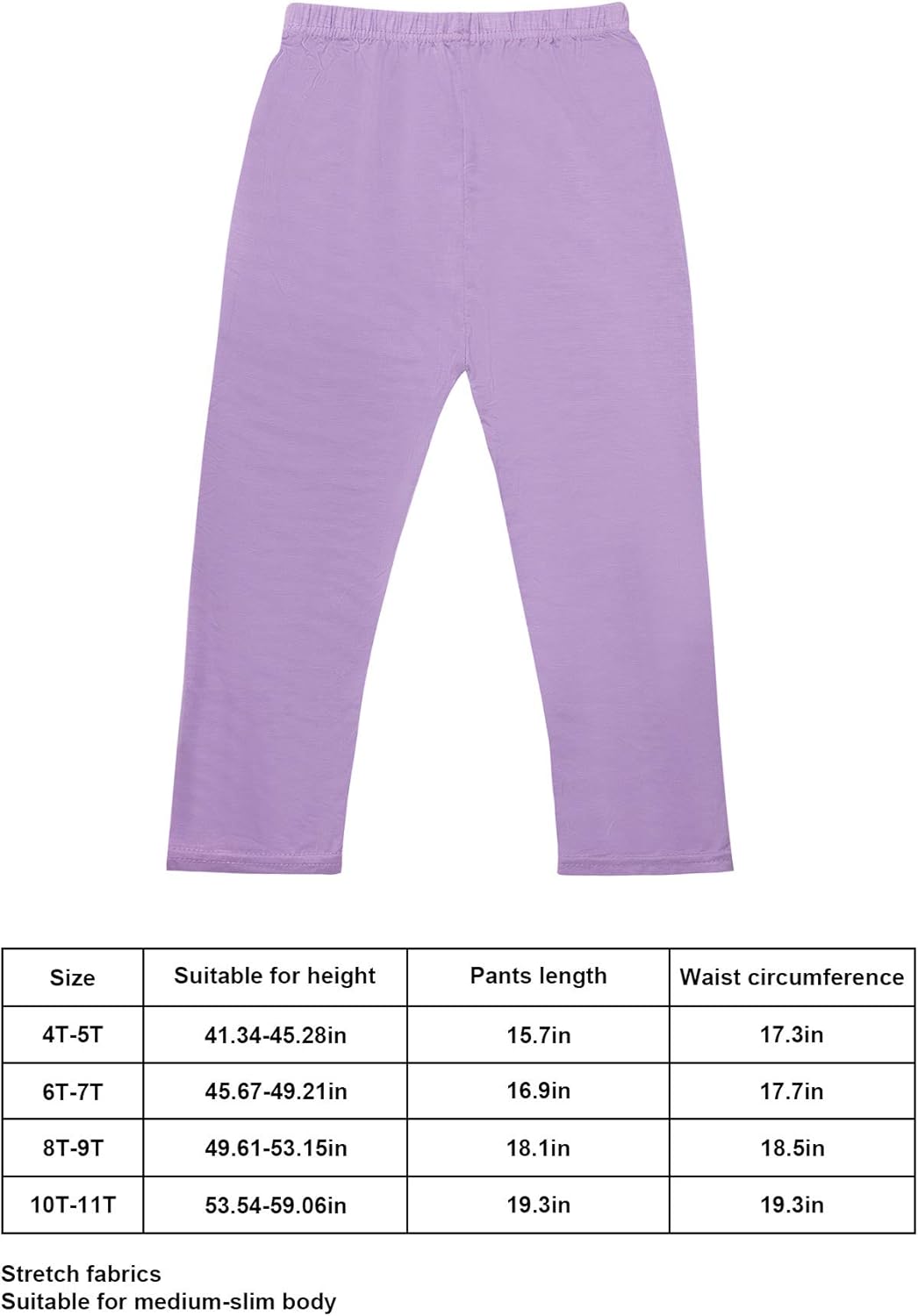 Syhood 6 Pieces Girls Capris Leggings Cotton Crop Summer Leggings for School Wearing: Clothing