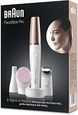 Braun FaceSpa SE912 Epilator with Cleansing Brush, Toning Head, Charger Stand view 6