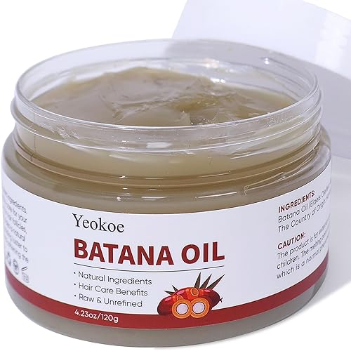 Yeokoe Batana Oil for Hair Growth Pure and Natural Raw Unrefined Dr Sebi,Hair Oil,Great for Skin Care and Hair Care Promotes Hair Thickness for Men Women