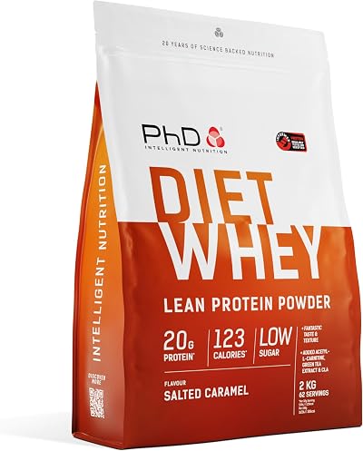 PhD Diet Whey Low Calorie Protein Powder Salted Caramel 62 Servings