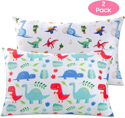 Amazon Com Nidoul Toddler Pillowcases 2 Pack Dinosaur Printing