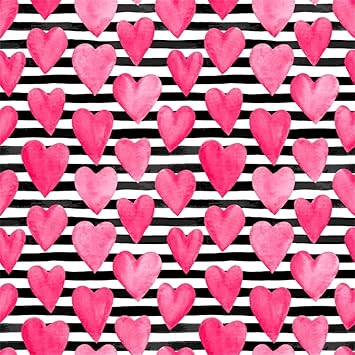 Amazon Com Laeacco 5x5ft Faded Red Love Heart Black And White