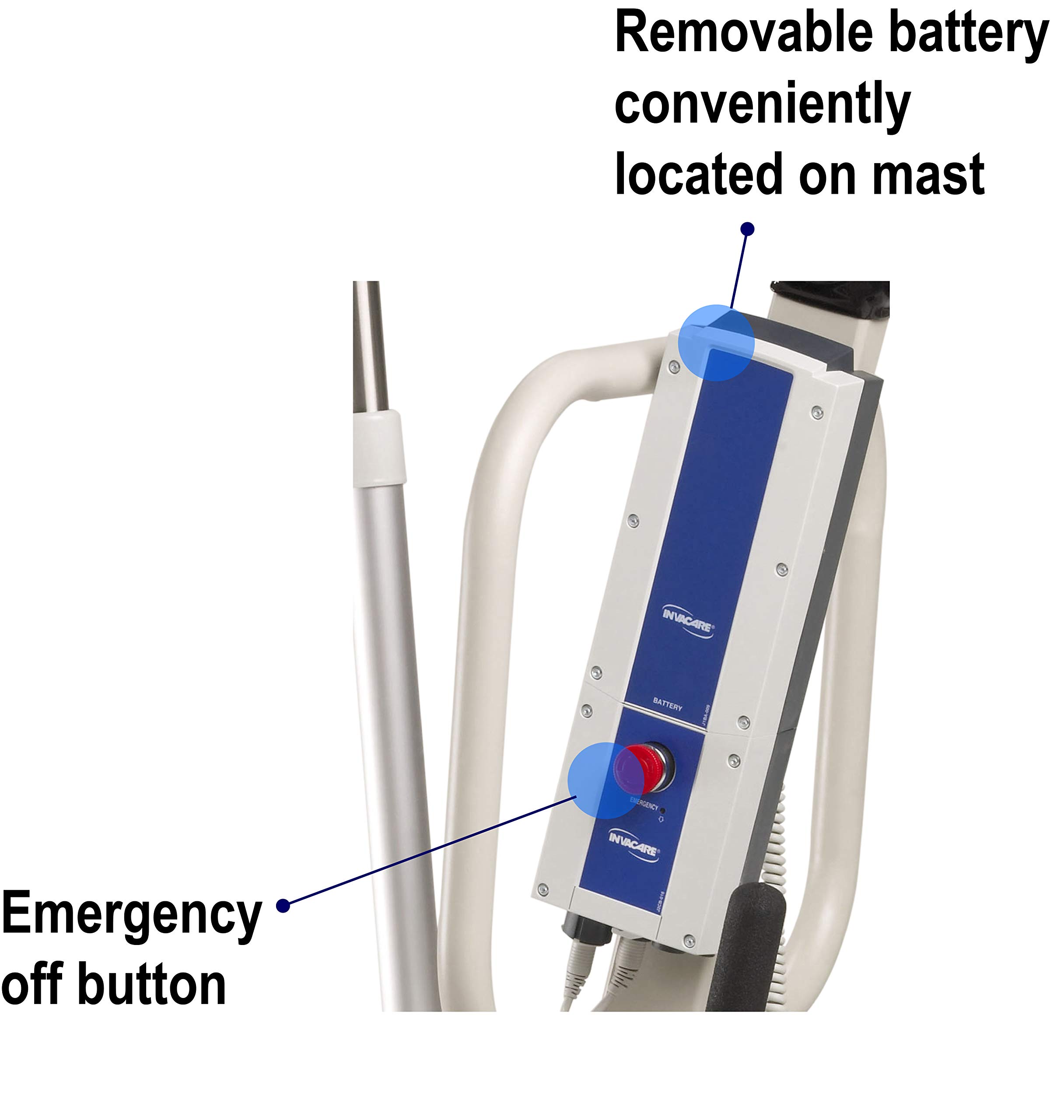 Invacare Reliant BatteryPowered Patient Lift with Manual Low Base, 450