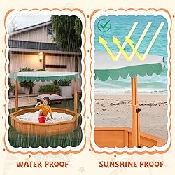 ISBA Sandbox with Lid Wood Sandbox with