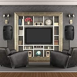 Costzon 2-Way Powered PA Speakers System Combo