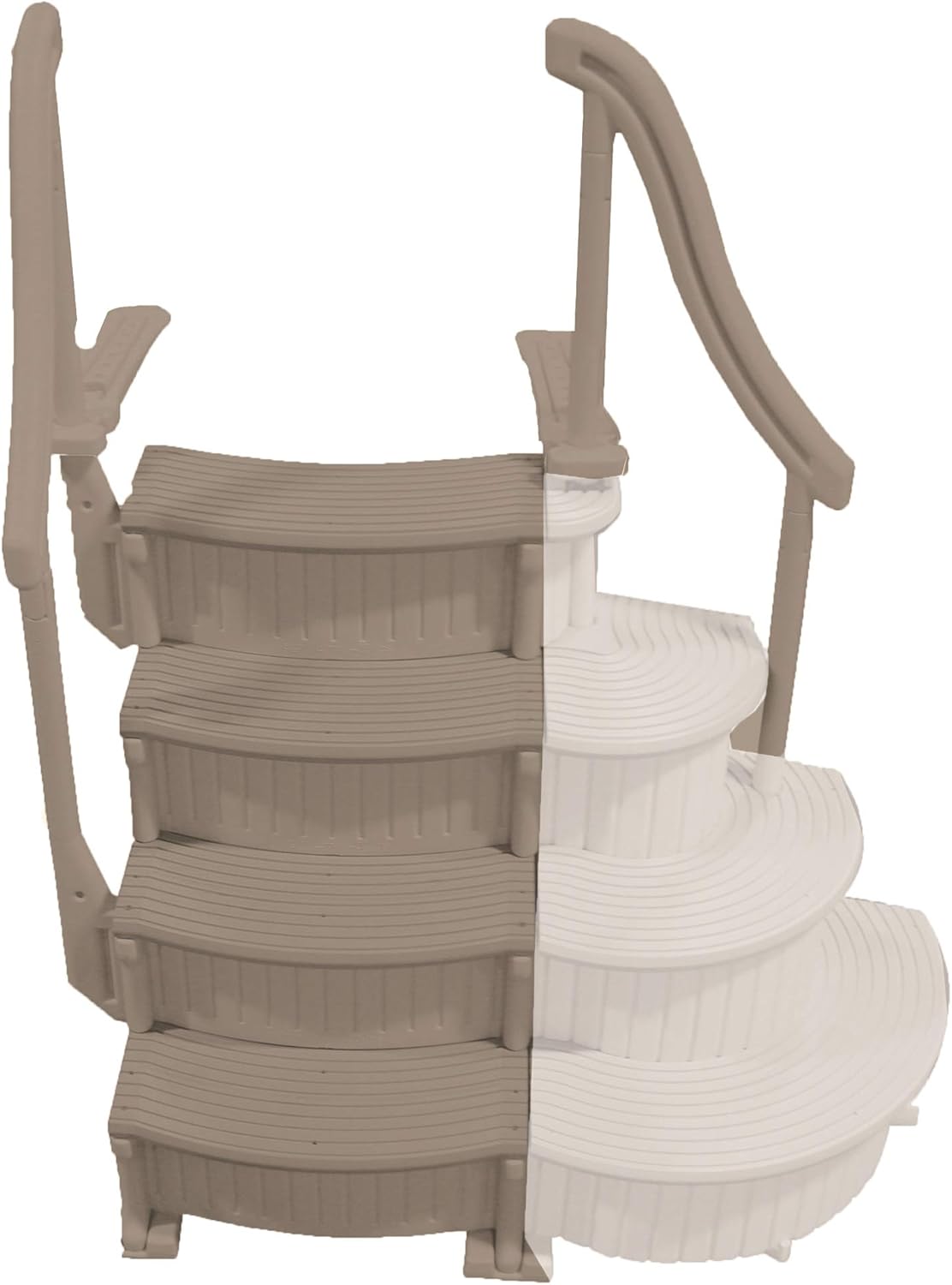 Confer Above Ground Swimming Pool Curve Base Steps - CCX-AG : Swimming Pool Ladders : Garden & Outdoor
