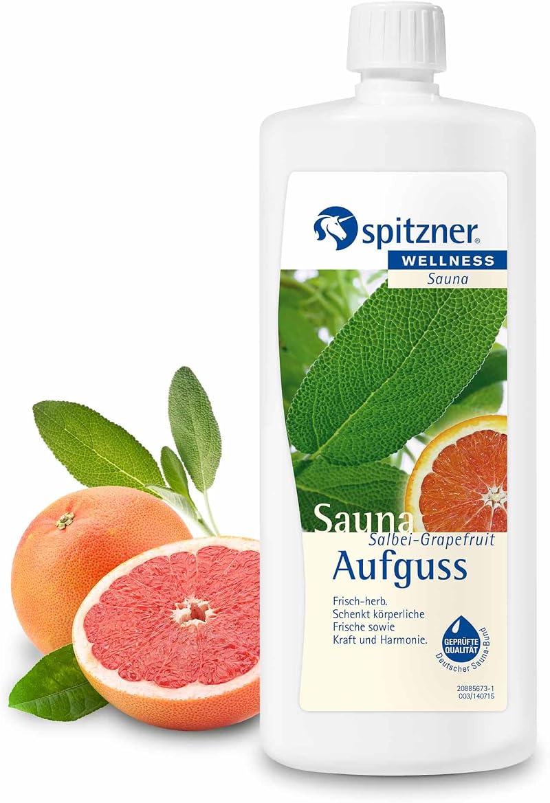 Spitzner Sage & Grapefruit Sauna Infusion 1000ml - Refreshing Aroma