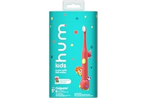 Hum by Colgate Kids Battery Powered Smart Toothbrush, Coral