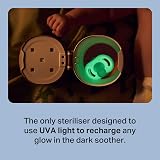 Tommee Tippee NightGlow Pod 0-6m Soother USB Battery Steriliser view 2