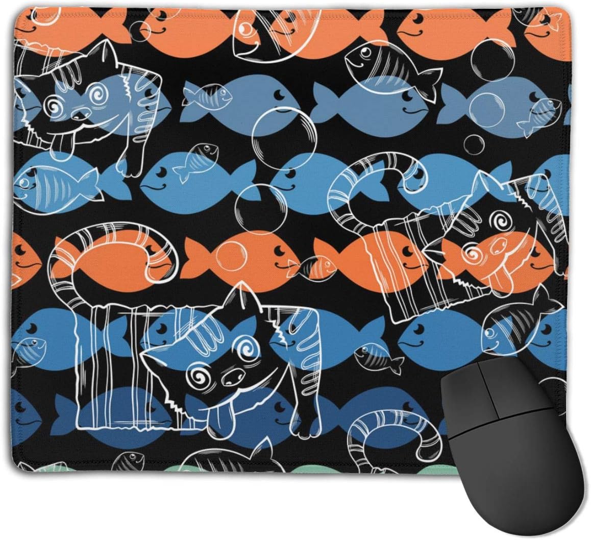 Seamless Patterns A Series of Strange Animalscrazy Office Mouse Pad