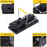 Trisiki 6 Pack Heavy Duty Snap Mouse Traps Reusable Catch Instantly UK view 2