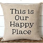 FaceYee Cushion Covers 18x18 Cabin Lake Home Decor Retirement Gift Pillow coversfor Sofa Beach House Decor Pillow with Words Gift for Parents Mom Gift Color:2