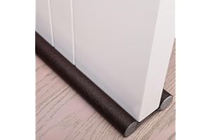Door Draft Stopper, Door Noise Blocker, Bottom Seal Strip, Cuttable, Seal Insulator,Twin Door Draft Stopper Weather Stripping