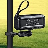 Roykaw Golf Bluetooth Speaker with Mount, Loud Stereo Sound, IPX7 Waterproof, Shockproof & Dustproof, Portable Wireless Speaker Compatible with EZGO/Club Car/Yamaha Golf Cart Accessories