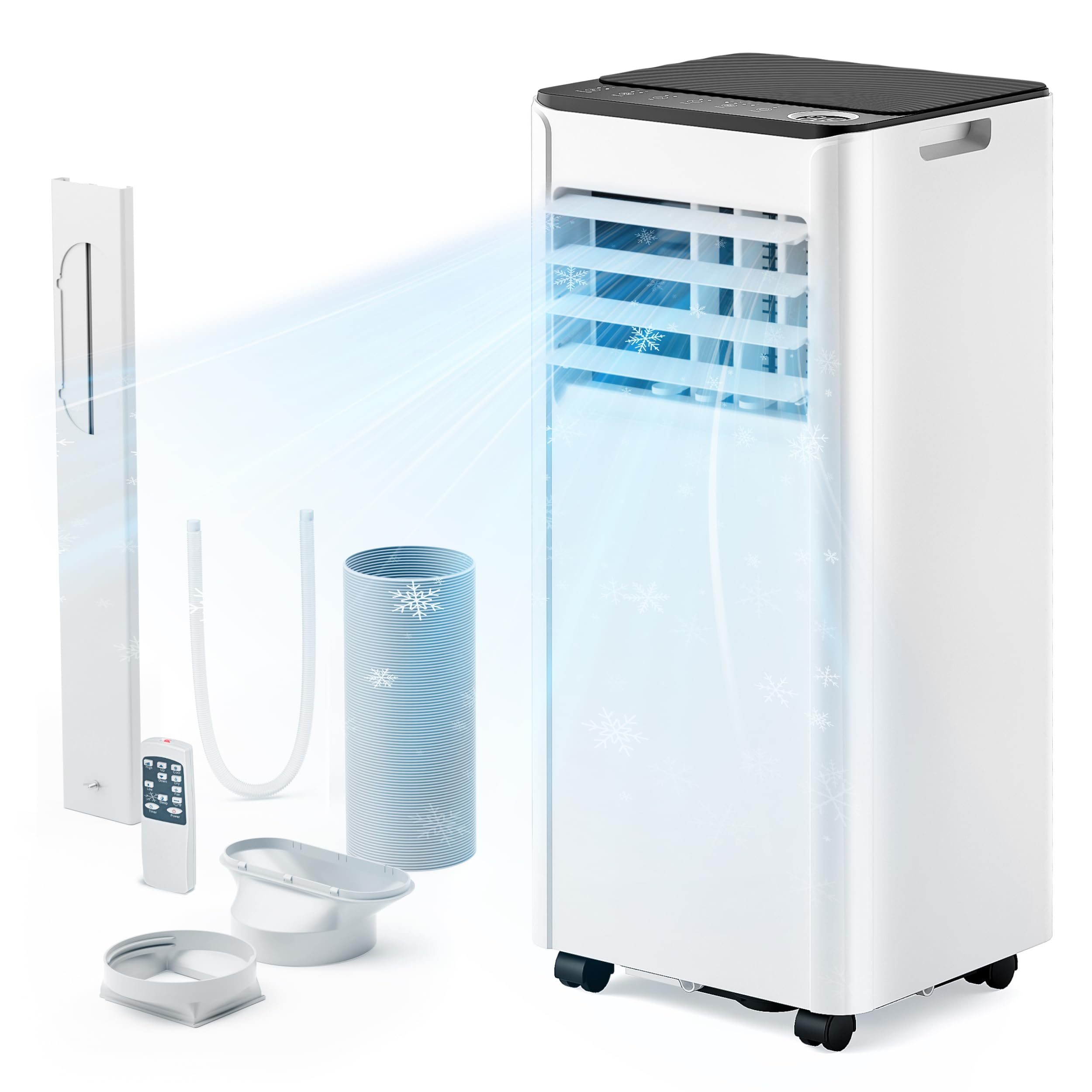 Photo 1 of **SIMILAR ITEMS**EUHOMY 8,000 BTU Portable Air Conditioners, 4-in-1 Portable AC Unit Up to 350 Sq.Ft, 4 Modes Room AC with Cool, Fan, Dehumidifier, Remote, 24H Timer, Installation Kit, Bedroom, Office, Apartments