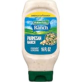 Hidden Valley Parmesan Ranch Condiment and Dressing, Easy Squeeze Bottle, 16 fl oz (Package May Vary)