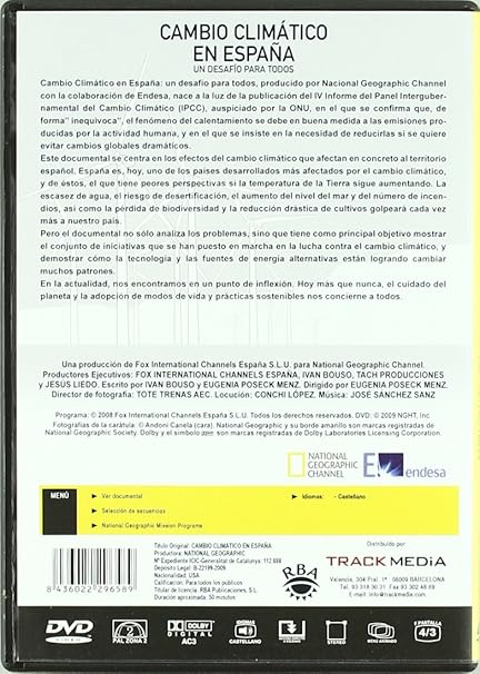 Cambio Climatico En Espana Dvd Amazon Es Documental Eugenia Poseck Menz Documental Cine Y Series Tv
