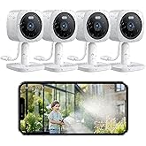 Hugolog 3K 5MP Outdoor Indoor Security Cameras for Home Security, Home Camera with Starlight Color Night Vision,Built-in Spotlight,Motion Detection,2-Way Talk,US Cloud & Local Storage,Works with Alexa