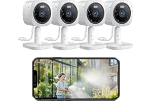 Hugolog 3K 5MP Outdoor Indoor Security Cameras for Home Security, Home Camera with Starlight Color Night Vision,Built-in Spotlight,Motion Detection,2-Way Talk,US Cloud & Local Storage,Works with Alexa