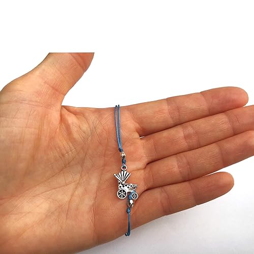 Bracelet Cordon Bleu Cadeau De Naissance Poussette Bebe Naissance Grossesse Mon Ange Pour Adulte Enfant Bebe Nouveau Ne Amazon Fr Handmade