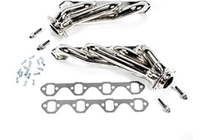 BBK 1511 1-5/8" Shorty Tuned Length Performance Exhaust Headers for Ford Mustang 351W - Chrome Finish