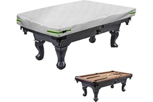 OUTTDID Pool Table Cover - Billiard Table Cover, 600D Waterproof Covers for Billiard Pool Table, Heavy Duty Scratched-Free UV Protection Snooker Furniture Table Cover