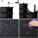Songmics 16-Cube Storage Unit Shoe Rack DIY Shelving System Black LPC44HV1 view 6