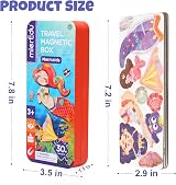 mierEdu Magnetic Dress Up Case Mermaid 30+ Puzzles Pretend Play Ages 3-5 Gift view 6