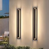 ZSMAIKU 𝟯𝟵.𝟰 𝗜𝗡 Long Outdoor LED Wall Lights, Modern Exterior Garage Wall Light,Outside Light Fixtures For House,Patio,F