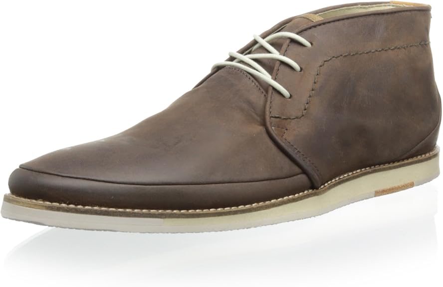 mens brown leather chukka boots uk