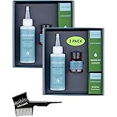 Colorsmith Hair & Beard Color for Blending Grays 2 pack - Medium Natural Golden Brown - Ammonia-Free Complete Men’s At-home Beard & Hair Dye Kit, Professional-grade Demi-Permanent Hair Color (5.03)