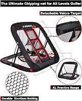 Geeorzo Golf Chipping Net Pop Up Practice Aid Garden Backyard Indoor Outdoor view 2