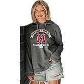 Blue 84 NCAA womens Ncaa Officially Licensed Women's Hooded Sweatshirt Burnout Vintage Scholar