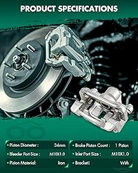 SCITOO 19B6390 19B6391 Rear Left & Right Disc Brake