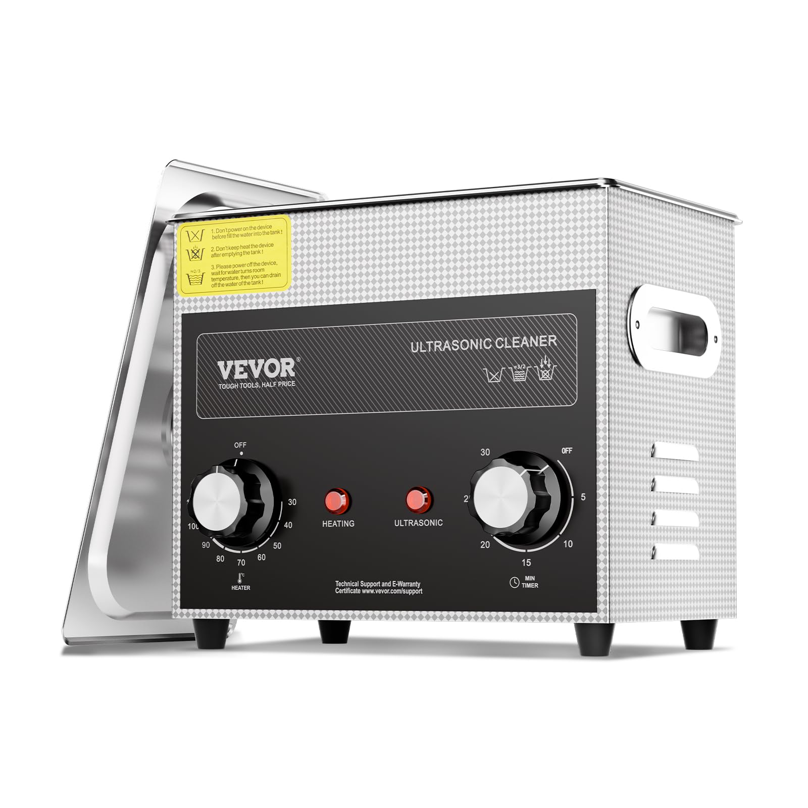 VEVOR 3L Sonic Cleaner with Heater Timer & Basket, Professional Digital ...