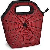 Eizlang Lunch Bag Red Texture Tote Lunch Bag Gifts Reusable Insulated Lunch Box for Men and Women Work Travel Outdoor Picnic Tote Bag