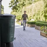 Dawsons Living 200L Green Barrel Water Butt with Lid, Stand & Diverter Kit view 8
