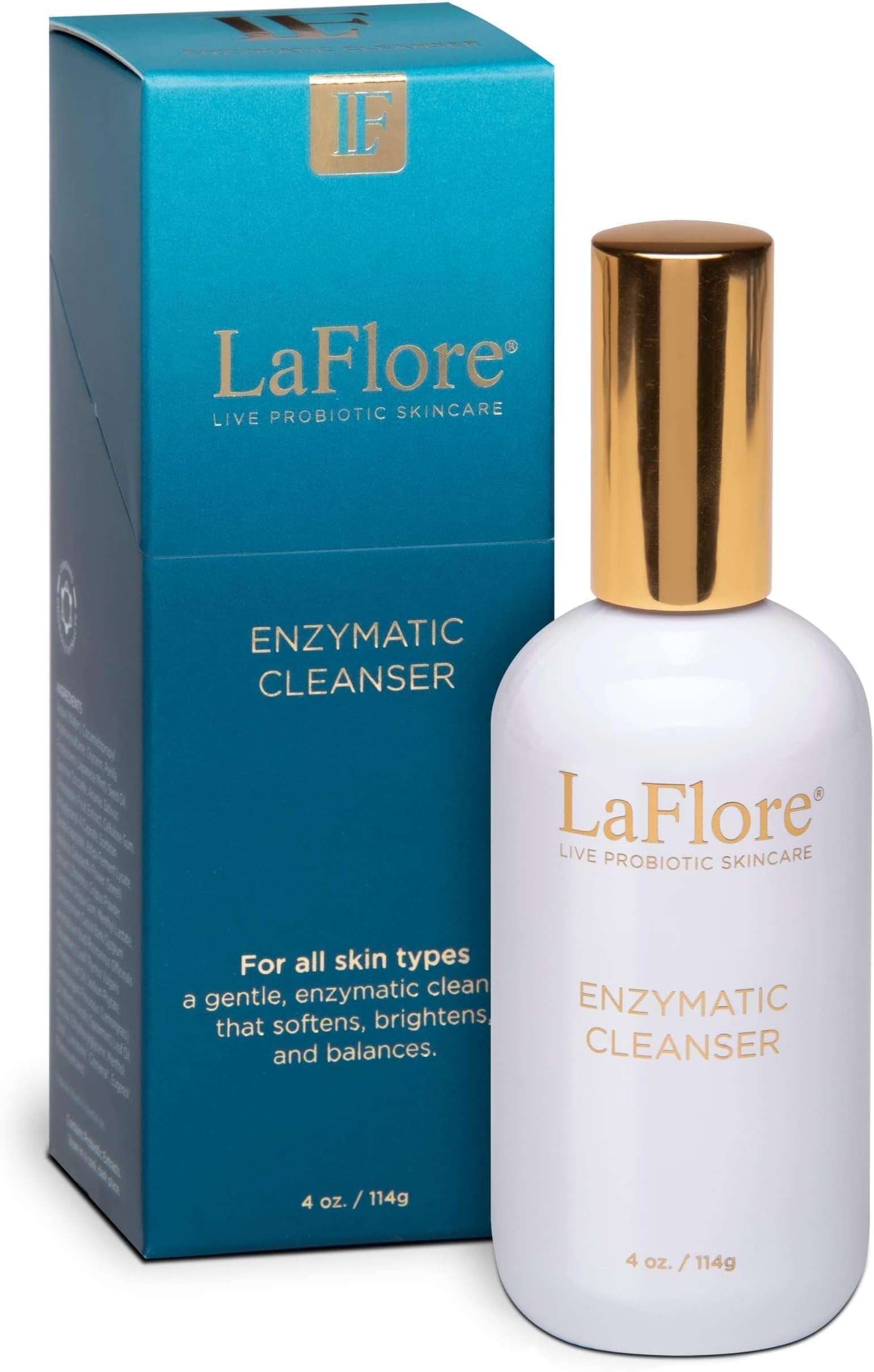 LaFlore Enzymatic Skin Cleanser SkinBalancing, Nighttime Face Wash