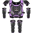 Kids Dirt Bike Gear Armor Vest Suit, Motorcycle Chest Protector with Knee Elbow Pads, Youth Riding Protective Gear for Motocross Cycling Skating Ski Off-Road