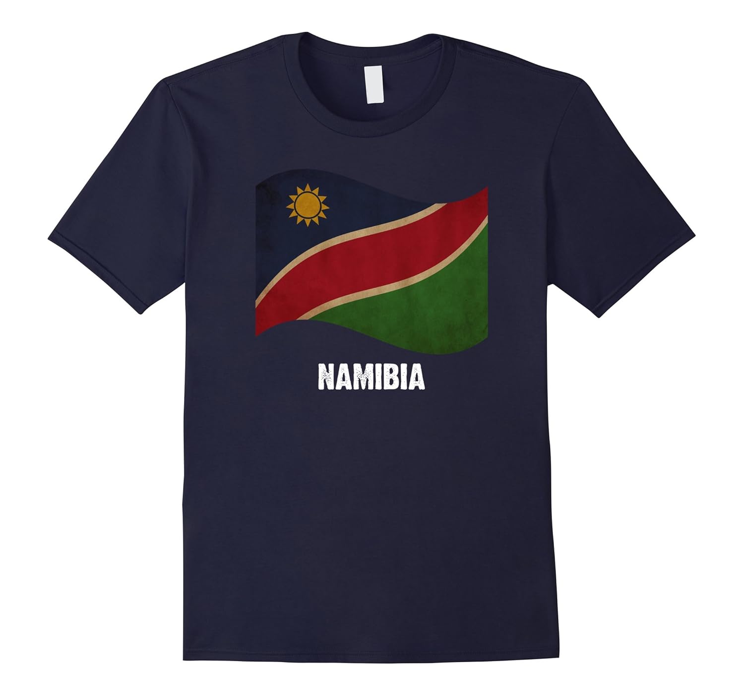 Namibia Flag Vintage T-Shirt-ANZ