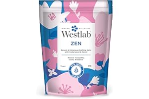Westlab Bath Salt - Zen - Epsom & Himalayan Bath Salts with Cedarwood, Sage and Neroli - Restore tranquility, clarity and bal