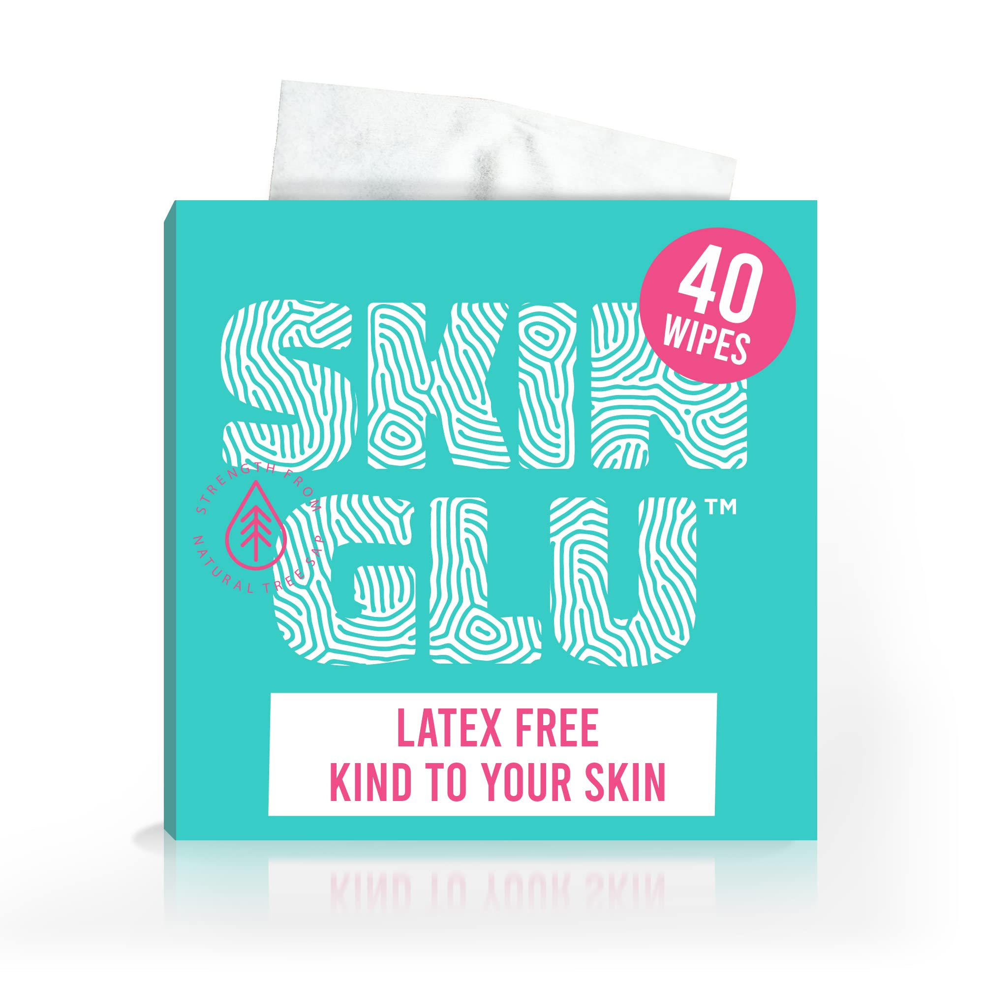 Not Just A Patch Skin Glu Skin Prep Wipes (40 Pack) – Hypoallergenic Latex-Free Pre-CGM Skin Barrier Wipes for Blood Sugar Monitoring Sensors, Patches & Insulin Pumps – Gentle on Sensitive Skin