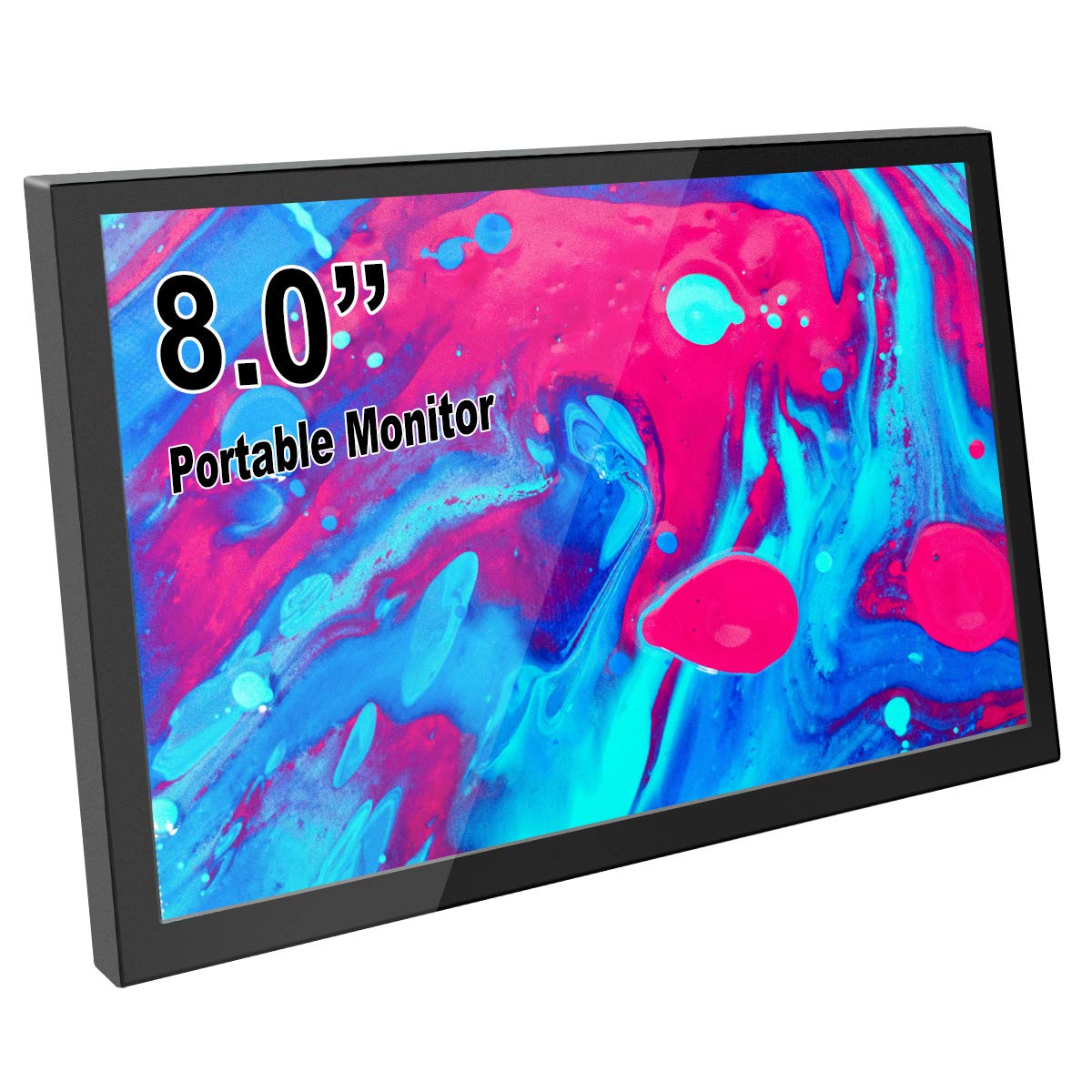 Photo 1 of ELECROW 8 Inch Portable Monitor Small HD Monitor 1280x800 Mini Monitor for PC Laptop Compatible with Raspberry Pi Game Consoles (Not Touchscreen)