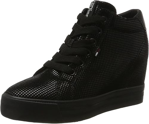 tommy jeans wedge trainers