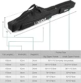 Lixada Portable Fishing Bag Folding Rod Reel Carrier 100cm 130cm 150cm 190cm view 2
