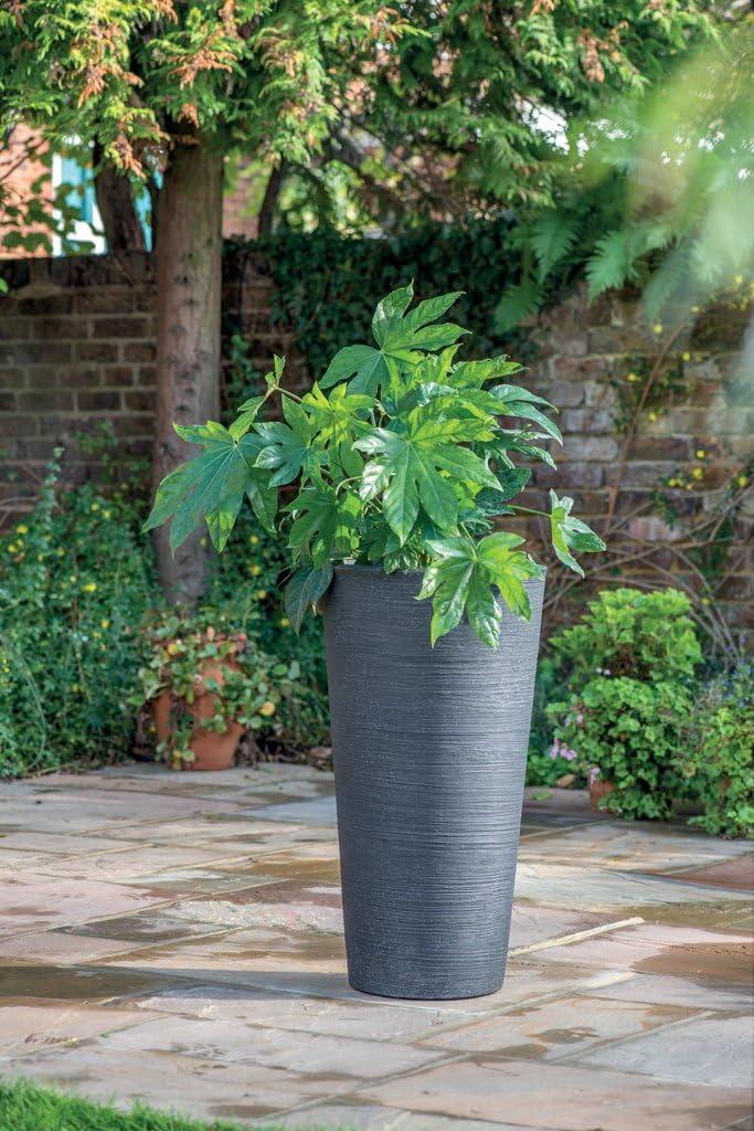 Stewart Varese Tall Planter, Granite Effect, 40 cm - Image 3