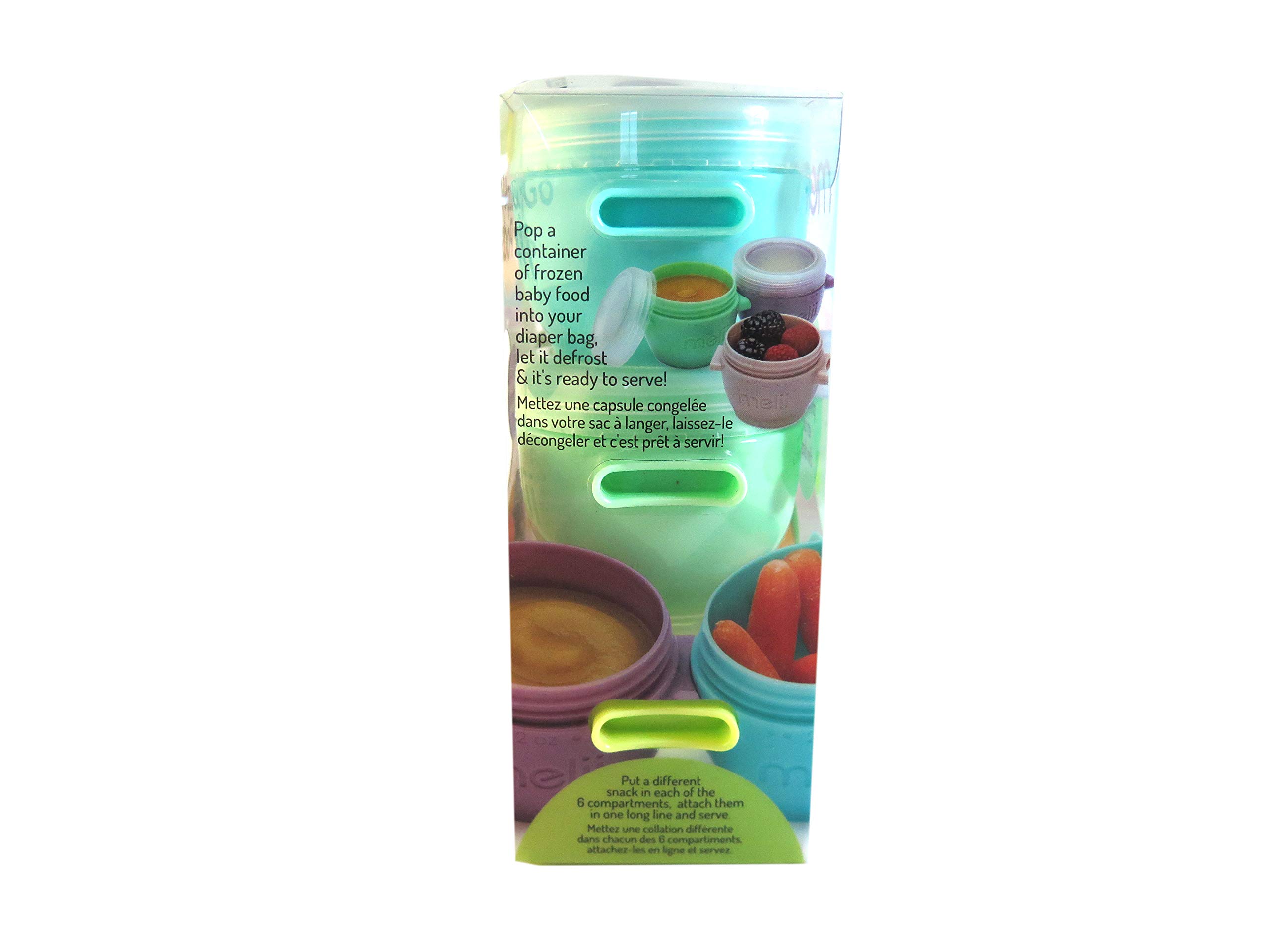 melii Snap & Go Baby Food Freezer Storage Containers & Snack Containers, 2 oz / 59 ml