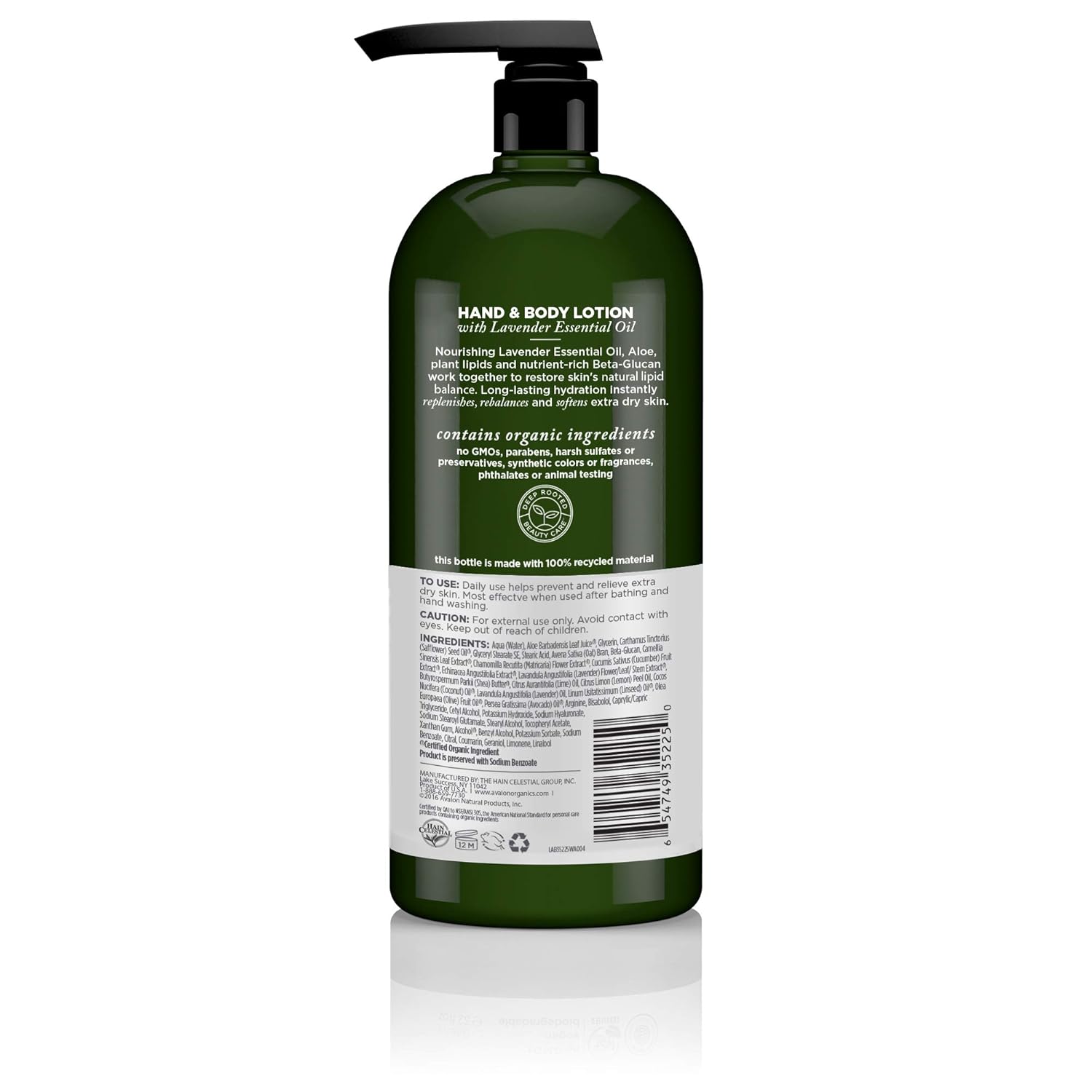 Avalon Organics Nourishing Lavender Hand & Body Lotion, 32 oz. : Beauty