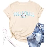 Volleyball Shirt for Women Volleyball Mom Shirt Game Day Shirts Sport Season Tee Volleyball Bow Graphic Tops