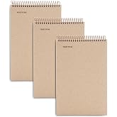 Mintra 100% Recycled Notebooks (Steno Book, Kraft Cover 3pk)